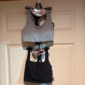Avia Gray and Black Sports Bras